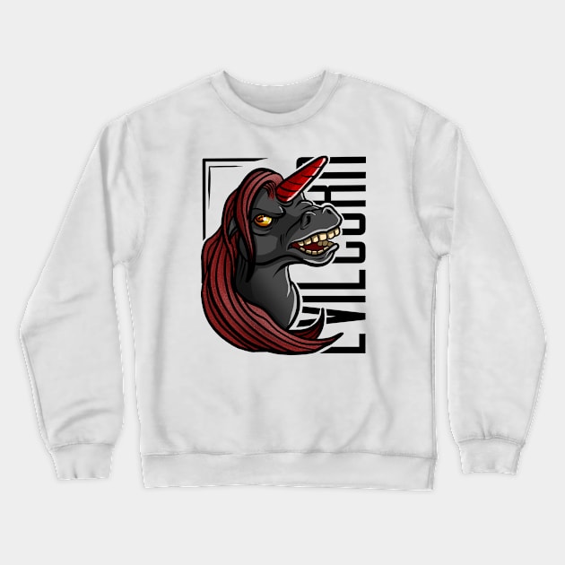 Devil unicorn Crewneck Sweatshirt by Pulseender